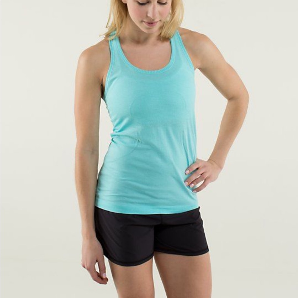 Lulu lemon Heather Blue Swiftly Tank
